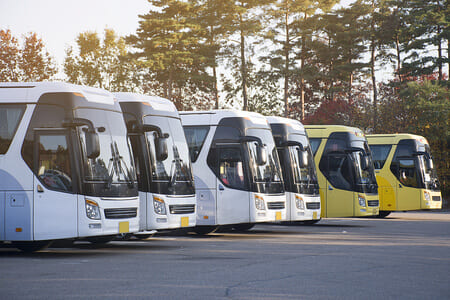 charter bus rentals Palm Springs California